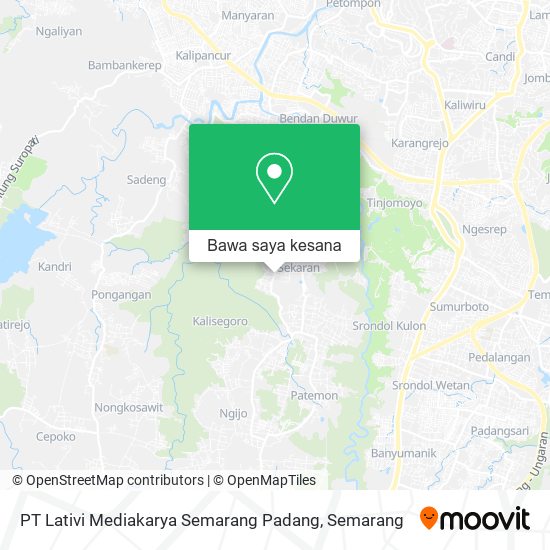 Peta PT Lativi Mediakarya Semarang Padang