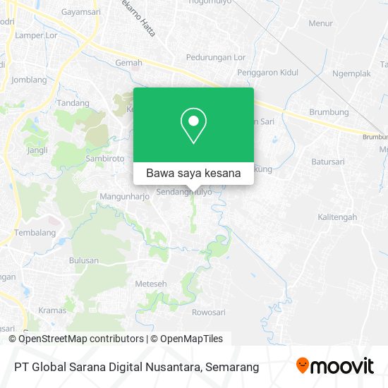 Peta PT Global Sarana Digital Nusantara