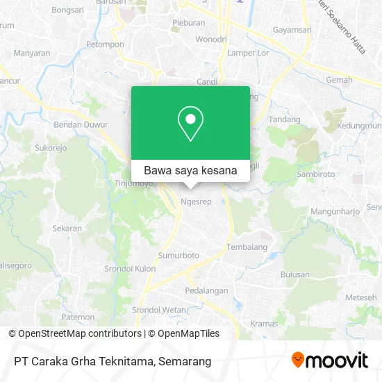 Peta PT Caraka Grha Teknitama