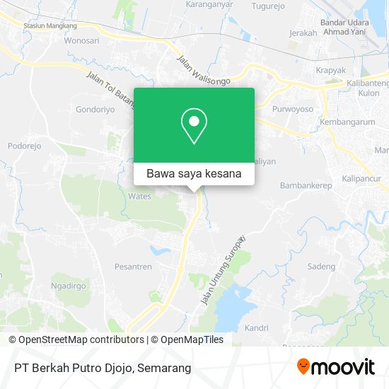 Peta PT Berkah Putro Djojo