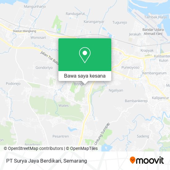 Peta PT Surya Jaya Berdikari