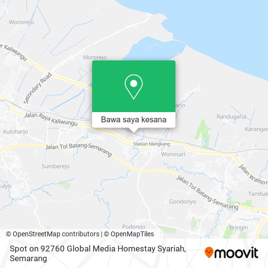 Peta Spot on 92760 Global Media Homestay Syariah