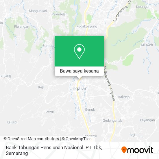 Peta Bank Tabungan Pensiunan Nasional. PT Tbk