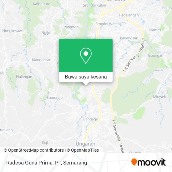 Peta Radesa Guna Prima. PT