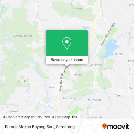 Peta Rumah Makan Bayang Sani