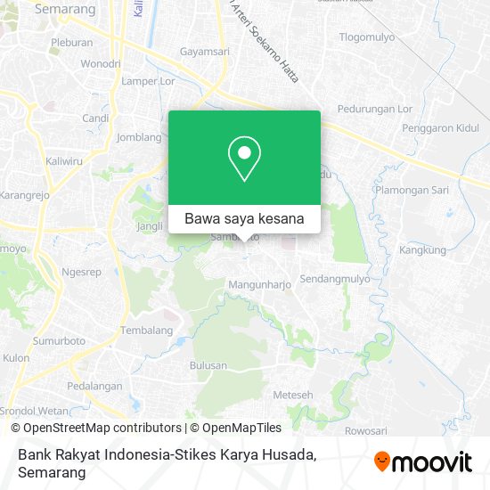 Peta Bank Rakyat Indonesia-Stikes Karya Husada