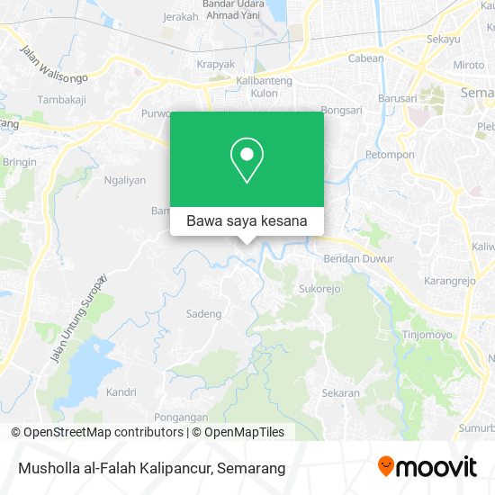Peta Musholla al-Falah Kalipancur