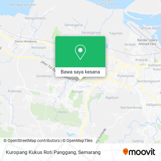 Peta Kuropang Kukus Roti Panggang