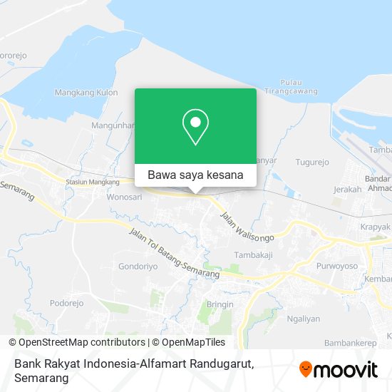 Peta Bank Rakyat Indonesia-Alfamart Randugarut