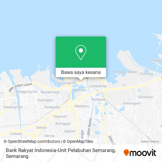 Peta Bank Rakyat Indonesia-Unit Pelabuhan Semarang