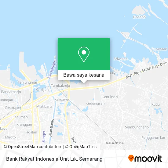 Peta Bank Rakyat Indonesia-Unit Lik