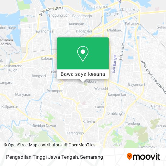 Peta Pengadilan Tinggi Jawa Tengah
