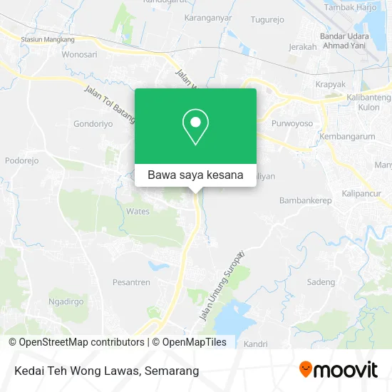 Peta Kedai Teh Wong Lawas