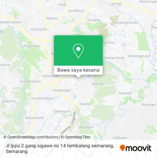 Peta Jl lppu 2 gang sigawe no 14 tembalang semarang