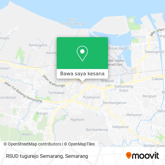 Peta RSUD tugurejo Semarang