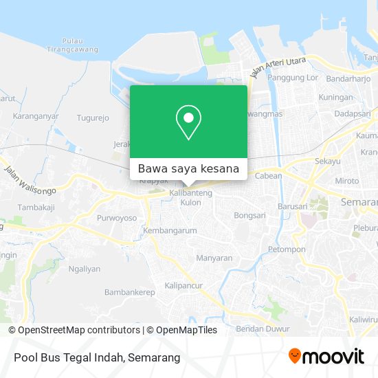 Peta Pool Bus Tegal Indah