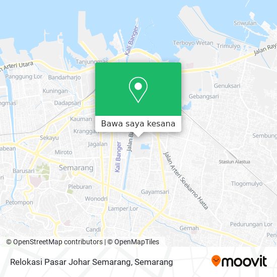 Peta Relokasi Pasar Johar Semarang