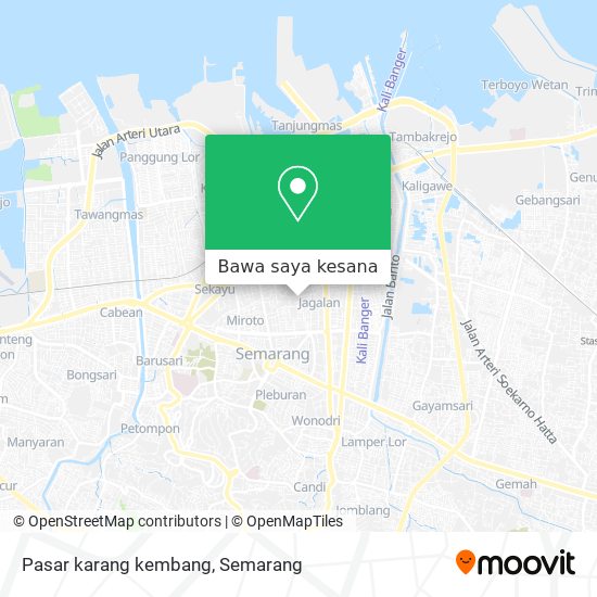 Peta Pasar karang kembang