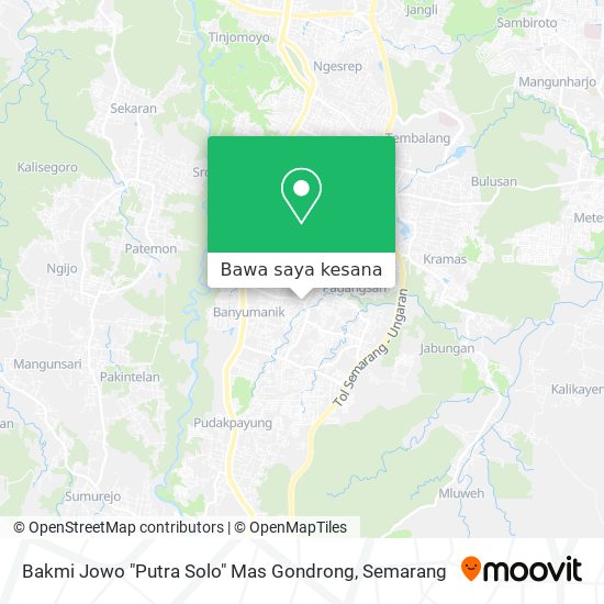 Peta Bakmi Jowo "Putra Solo" Mas Gondrong