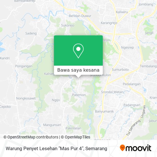 Peta Warung Penyet Lesehan "Mas Pur 4"