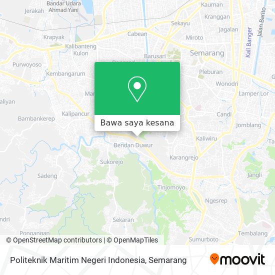 Peta Politeknik Maritim Negeri Indonesia