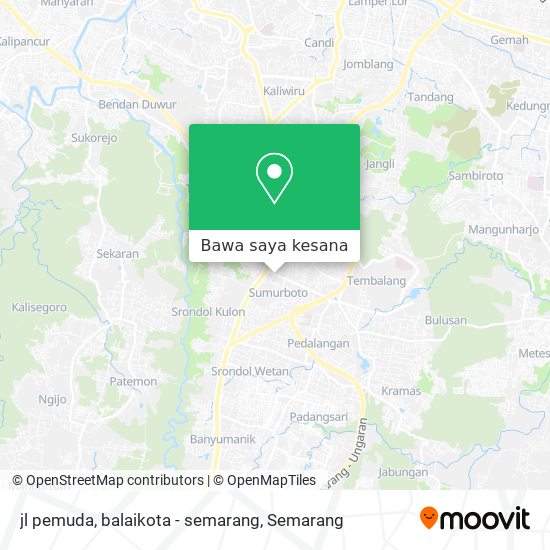 Peta jl pemuda, balaikota - semarang