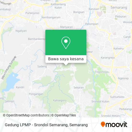 Peta Gedung LPMP - Srondol Semarang