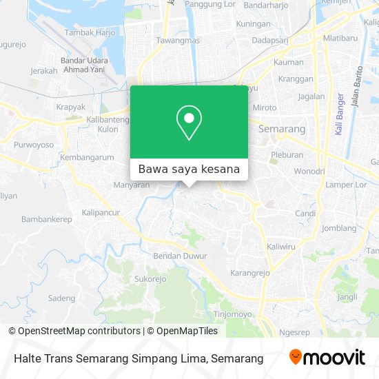 Peta Halte Trans Semarang Simpang Lima