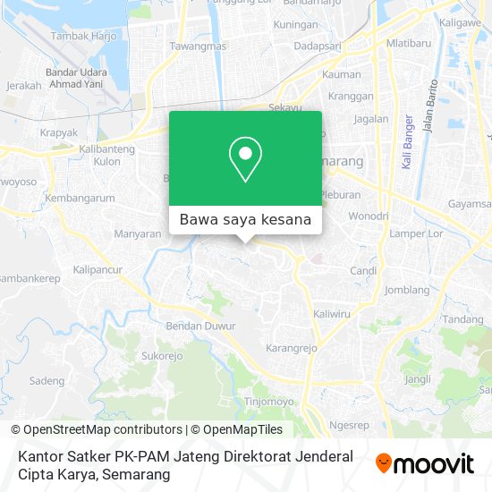 Peta Kantor Satker PK-PAM Jateng Direktorat Jenderal Cipta Karya