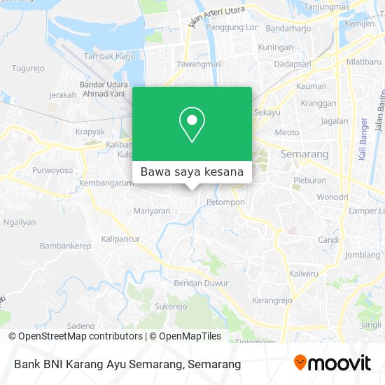 Peta Bank BNI Karang Ayu Semarang