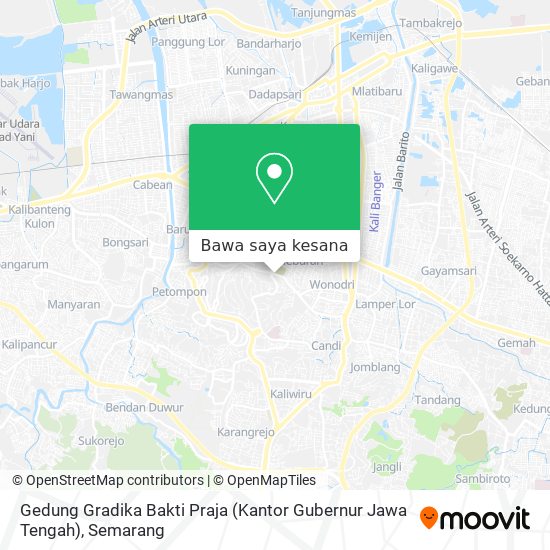 Peta Gedung Gradika Bakti Praja (Kantor Gubernur Jawa Tengah)