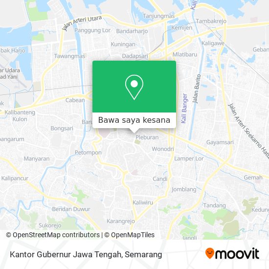 Peta Kantor Gubernur Jawa Tengah