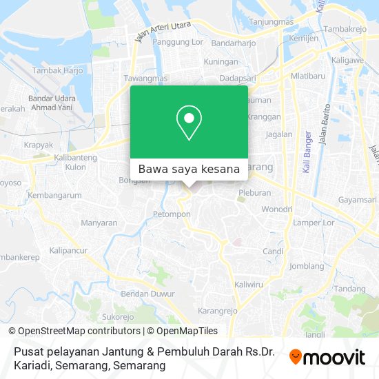 Peta Pusat pelayanan Jantung & Pembuluh Darah Rs.Dr. Kariadi, Semarang