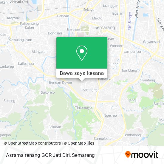 Peta Asrama renang GOR Jati Diri