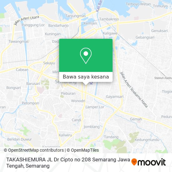 Peta TAKASHIEMURA  JL Dr Cipto no 208 Semarang Jawa Tengah