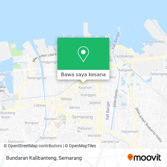 Peta Bundaran Kalibanteng