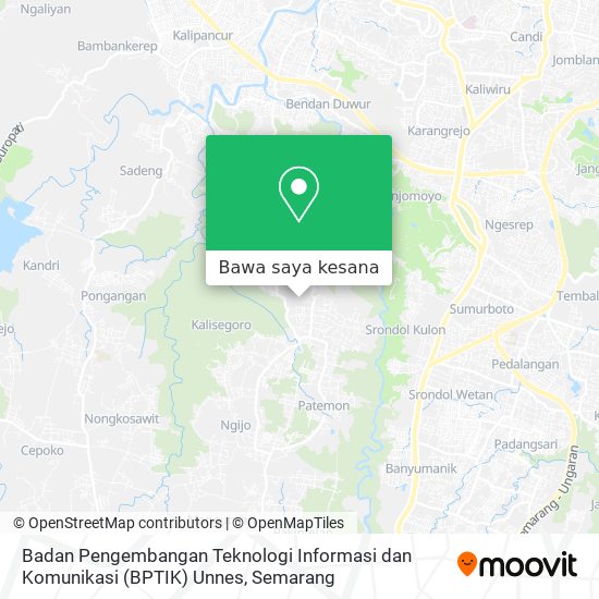 Peta Badan Pengembangan Teknologi Informasi dan Komunikasi (BPTIK) Unnes