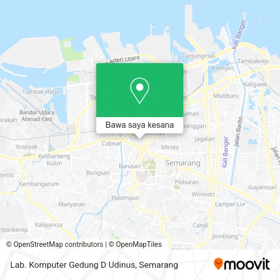 Peta Lab. Komputer Gedung D Udinus