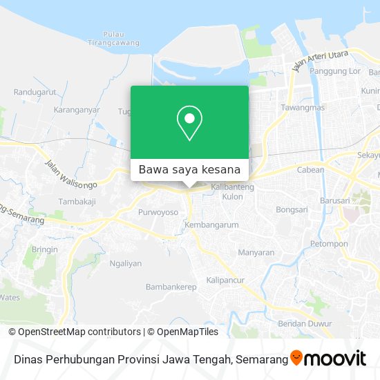Peta Dinas Perhubungan Provinsi Jawa Tengah