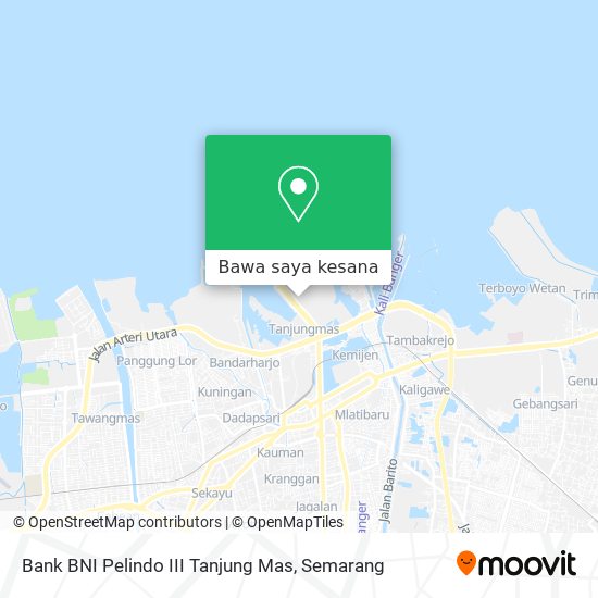 Peta Bank BNI Pelindo III Tanjung Mas