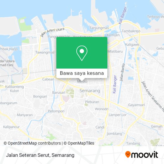 Peta Jalan Seteran Serut