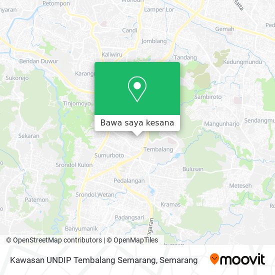 Peta Kawasan UNDIP Tembalang Semarang