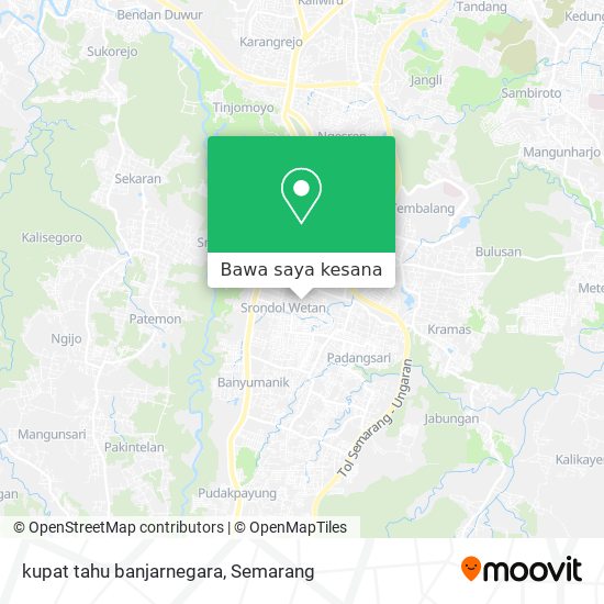 Peta kupat tahu banjarnegara