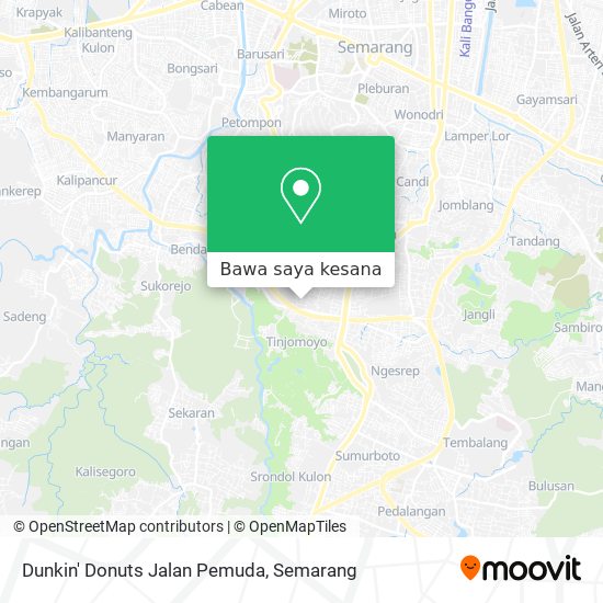 Peta Dunkin' Donuts Jalan Pemuda