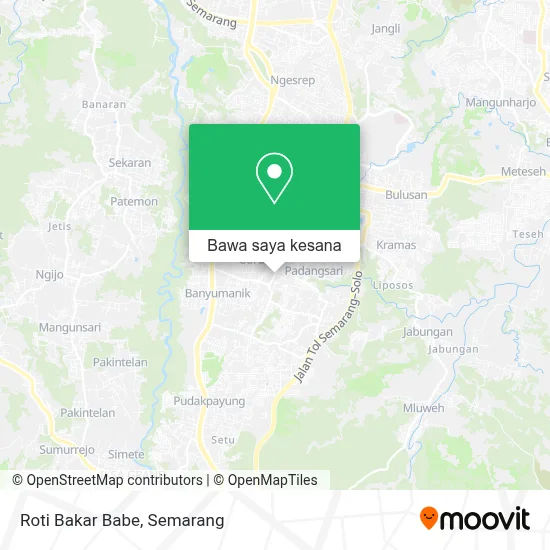 Peta Roti Bakar Babe