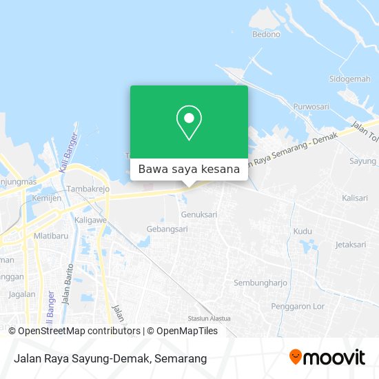 Peta Jalan Raya Sayung-Demak
