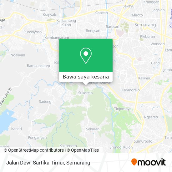 Peta Jalan Dewi Sartika Timur