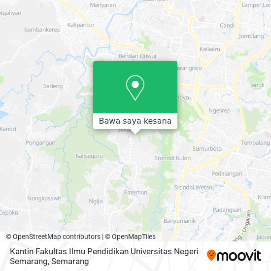 Peta Kantin Fakultas Ilmu Pendidikan Universitas Negeri Semarang