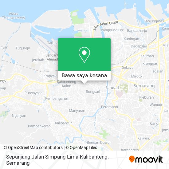 Peta Sepanjang Jalan Simpang Lima-Kalibanteng