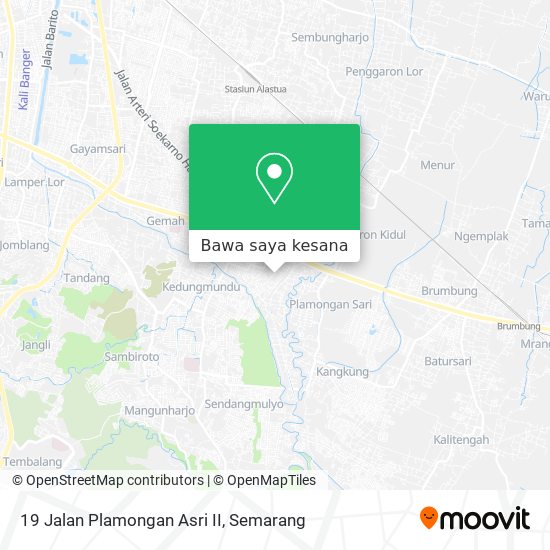 Peta 19 Jalan Plamongan Asri II